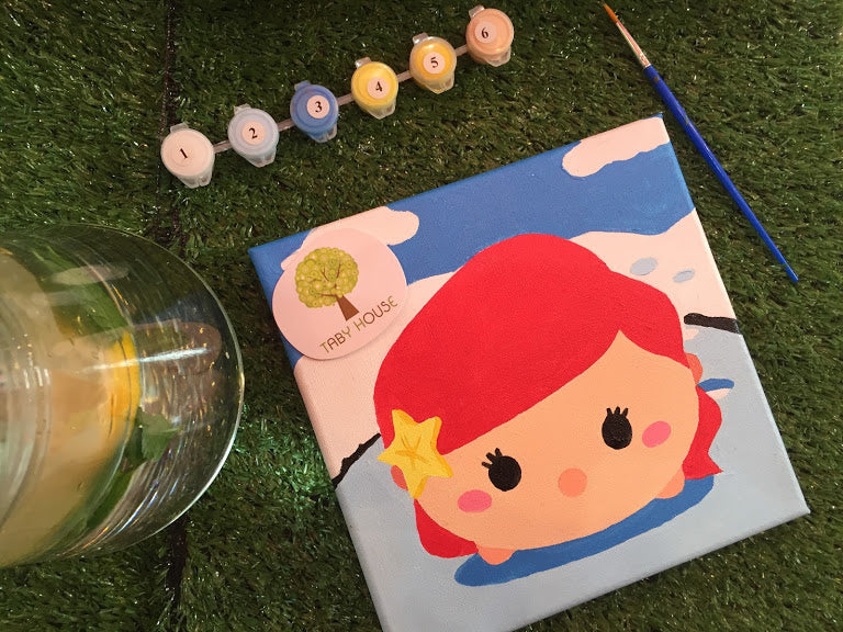 8pcs Tsum Tsum Series Small Size Number Painting (20x20cm) – Taby