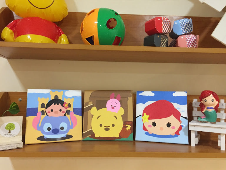 8pcs Tsum Tsum Series Small Size Number Painting (20x20cm) – Taby