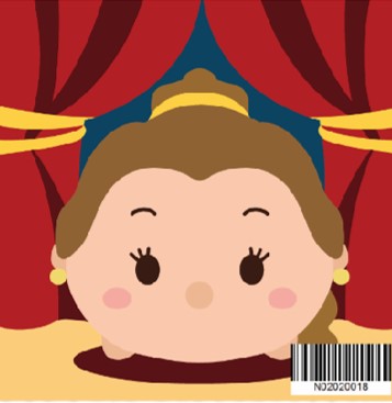 N02020018 Belle The Beauty Tsum Tsum Series Small Size Number Painting (20x20cm)
