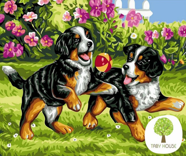 03040031 Best Friends Medium Size Number Painting (30x40cm)