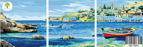 Peaceful Sea 04015003 XL Size 3 in 1 Number Painting (50 x 120cm)