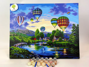 04050016 Balloons Glow Standard Size Number Painting (40*50cm)