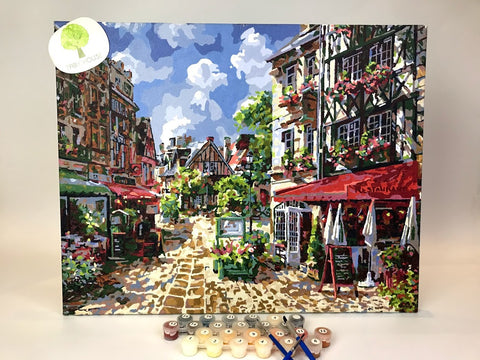 04050055 France Coffee Shop Standard Size Number Painting (40*50cm)