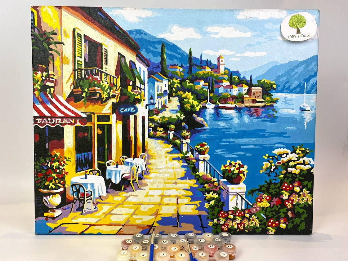 04050107 Bella Italia Cafe Standard Size Number Painting (40*50cm)