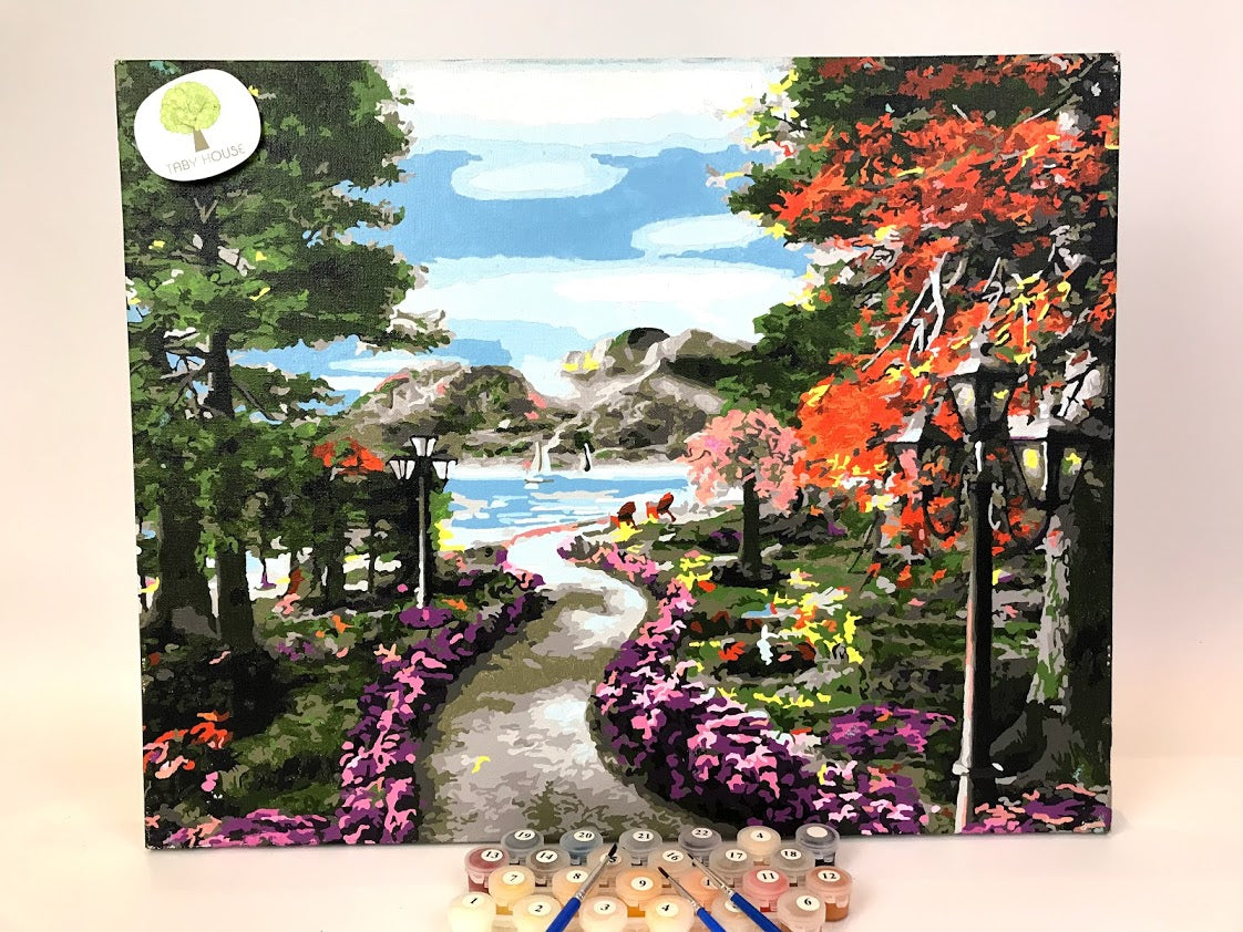 04050132 Path to Spring Break  Standard Size Number Painting (40*50cm)