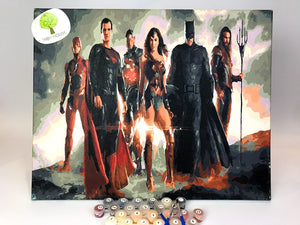 04050133 Justice League Standard Size Number Painting (40*50cm)