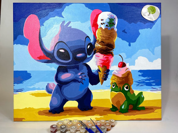 04050144 Stitch and Buddy Standard Size Number Painting (40*50cm)