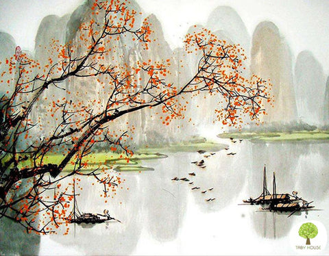 04050149 Quiet West Lake Standard Size Number Painting (40*50cm)