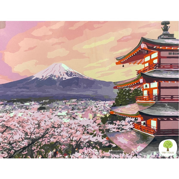 04050153 Chureito Pagoda Standard Size Number Painting (40*50cm)