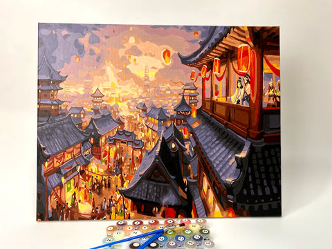 04050155 The Imperial City- Chang'An Standard Size Number Painting (40*50cm)