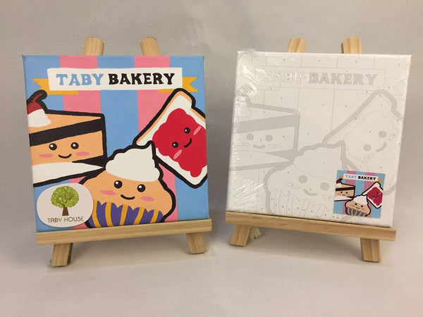 6 pcs Food Series Small Size Number Painting (20x20cm)