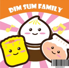 N02020001 Dim Sum Family Malaysia Series Small Size Number Painting (20x20cm)