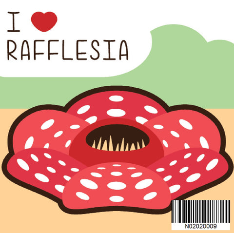 N02020009 I Love Rafflesia Malaysia Series Small Size Number Painting (20x20cm)