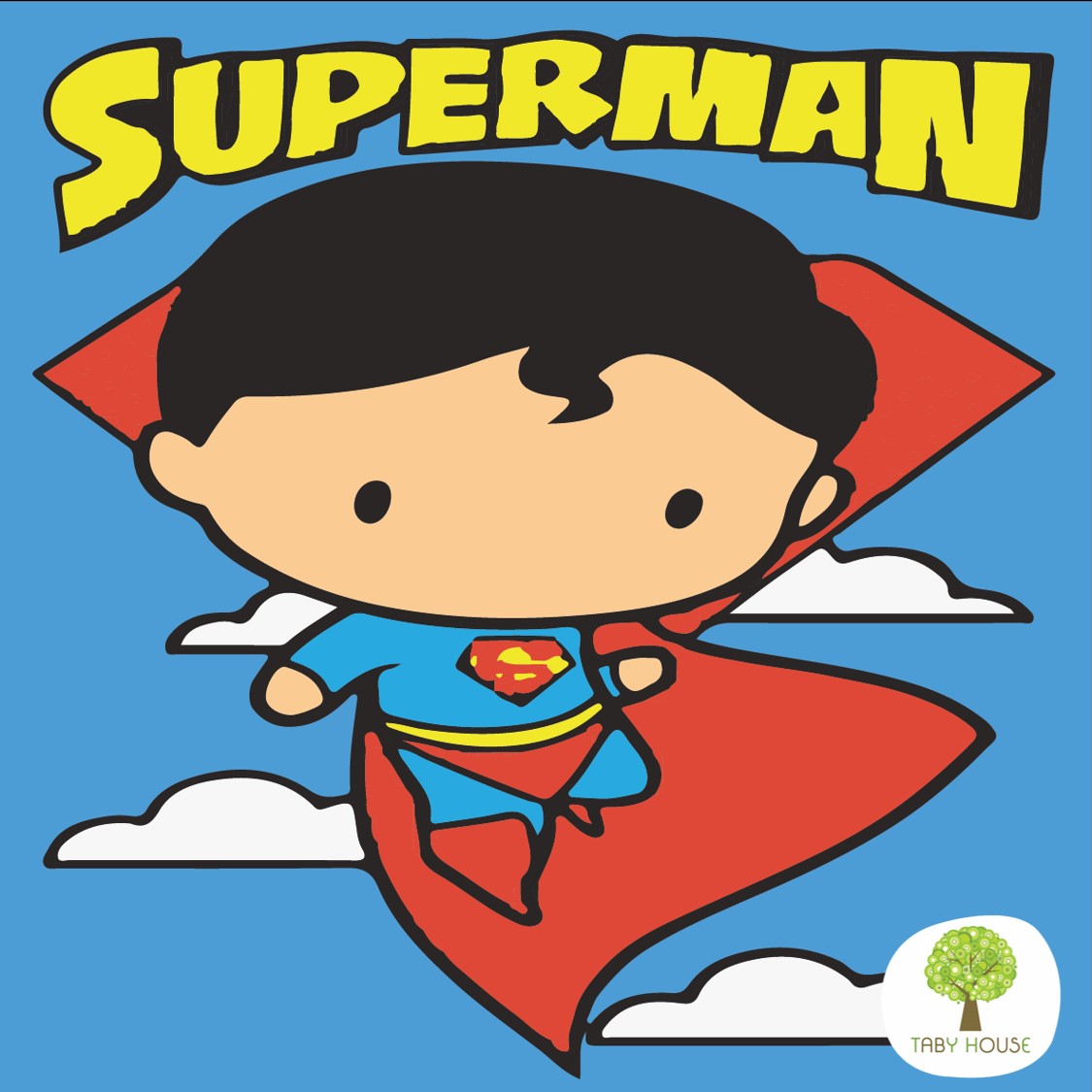 N02020029 Superman Superhero Series Small Size Number Painting (20x20cm)