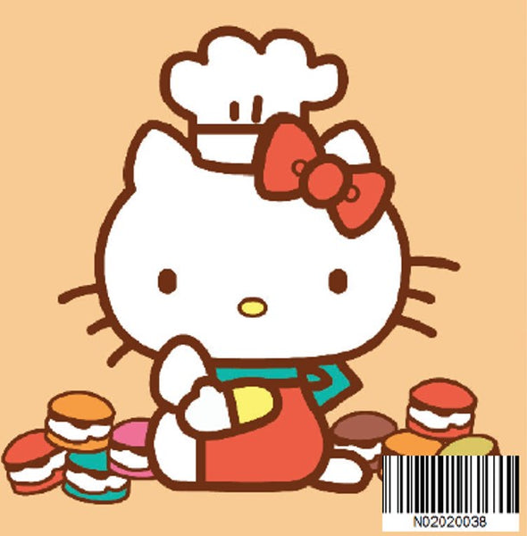 N02020038 Bakery Hello Kitty Series Small Size Number Painting (20x20cm)
