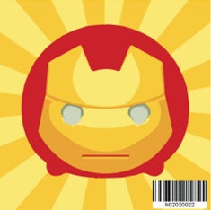 N02020022 Ironman Superhero Series Small Size Number Painting (20x20cm)